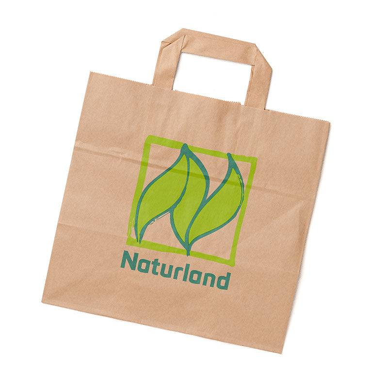 Papiertragetasche mit Naturland-Logo