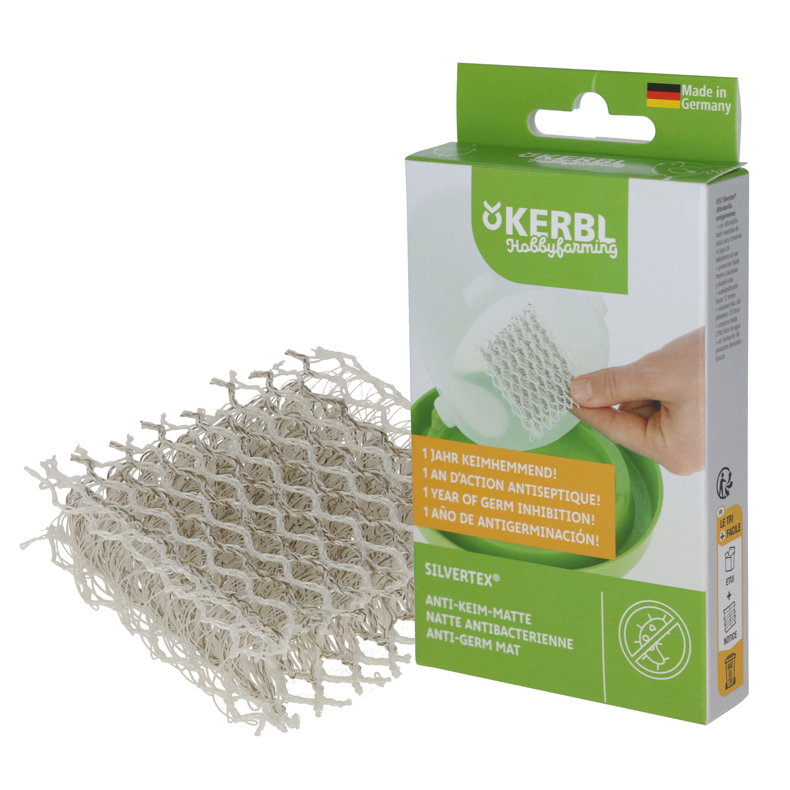 silvertex® Anti-Keim-Matte 5 × 5 cm für Geflügeltränken bis 25 Liter