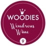 Stempelkissen-Dose für Woodies-Stempel Weinrot, Etikett