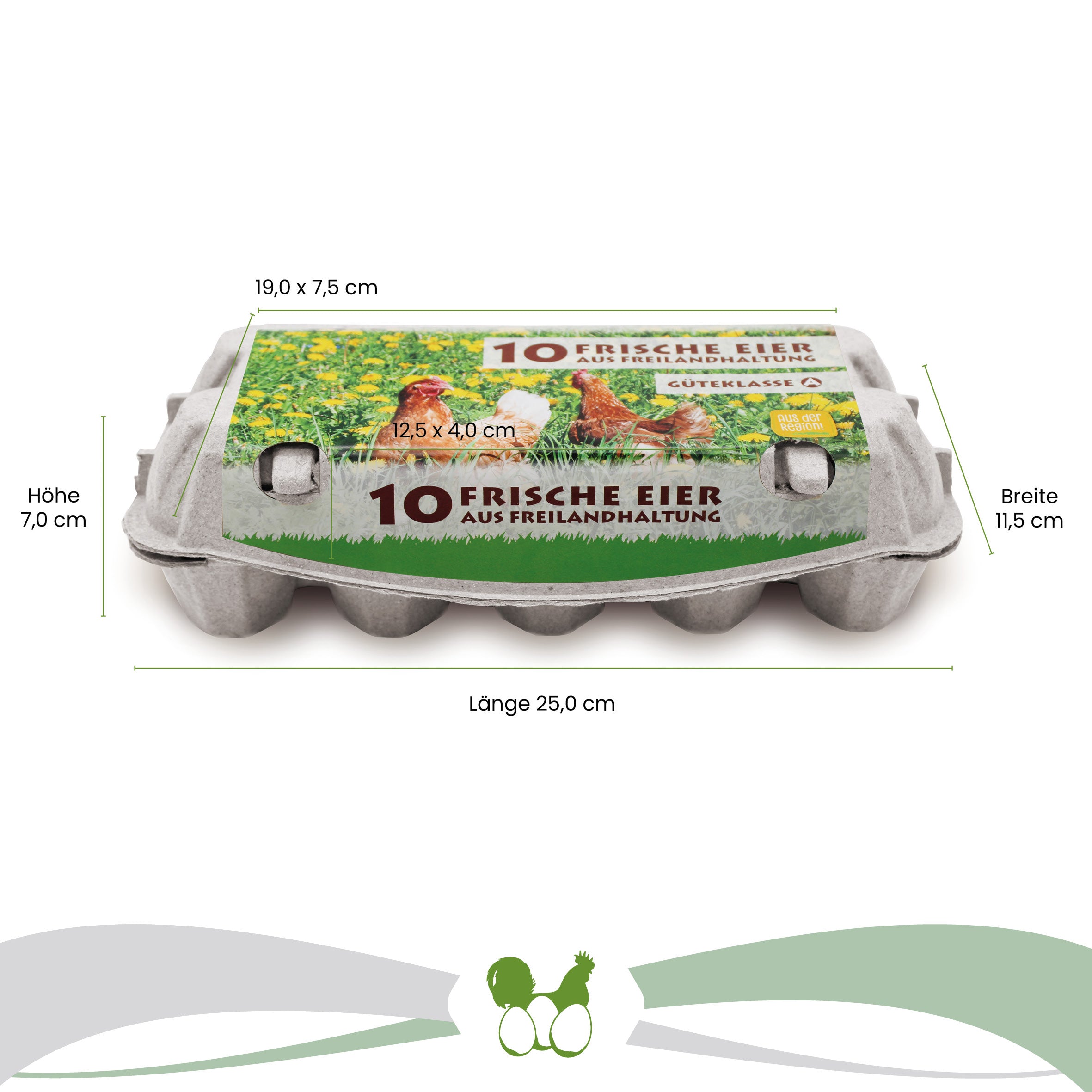 10er EuroPack mit Freiland-Etikett + Innendruck Maße: "Breite 11,5 cm x Länge 25,0 cm x 7,0 cm" Deckel: "19,0 x 7,5 cm" Lasche: "12,5 x 4,0 cm"