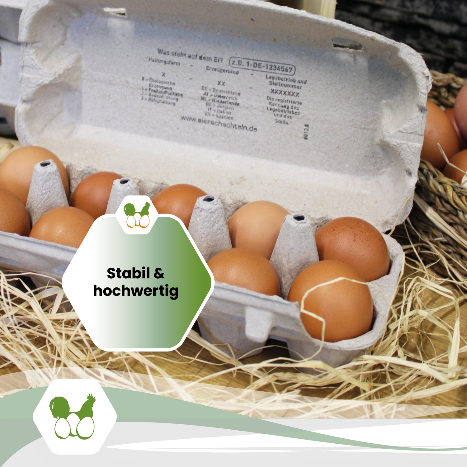 2800 Stück (Palette) 10er EuroPack mit individuellem Etikett + Innendruck inkl. Etikettengestaltung