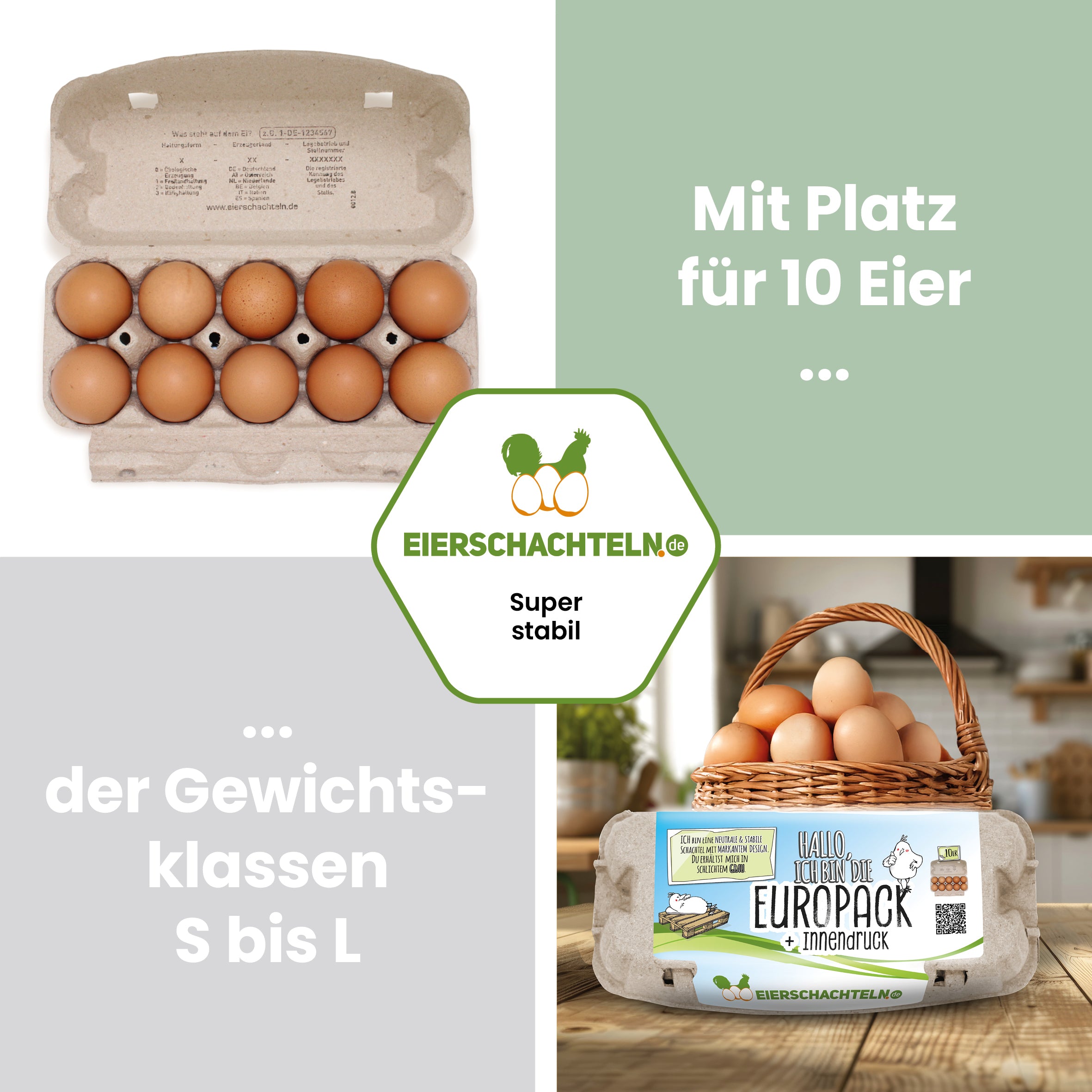 2800 Stück (Palette) 10er EuroPack mit individuellem Etikett + Innendruck inkl. Etikettengestaltung