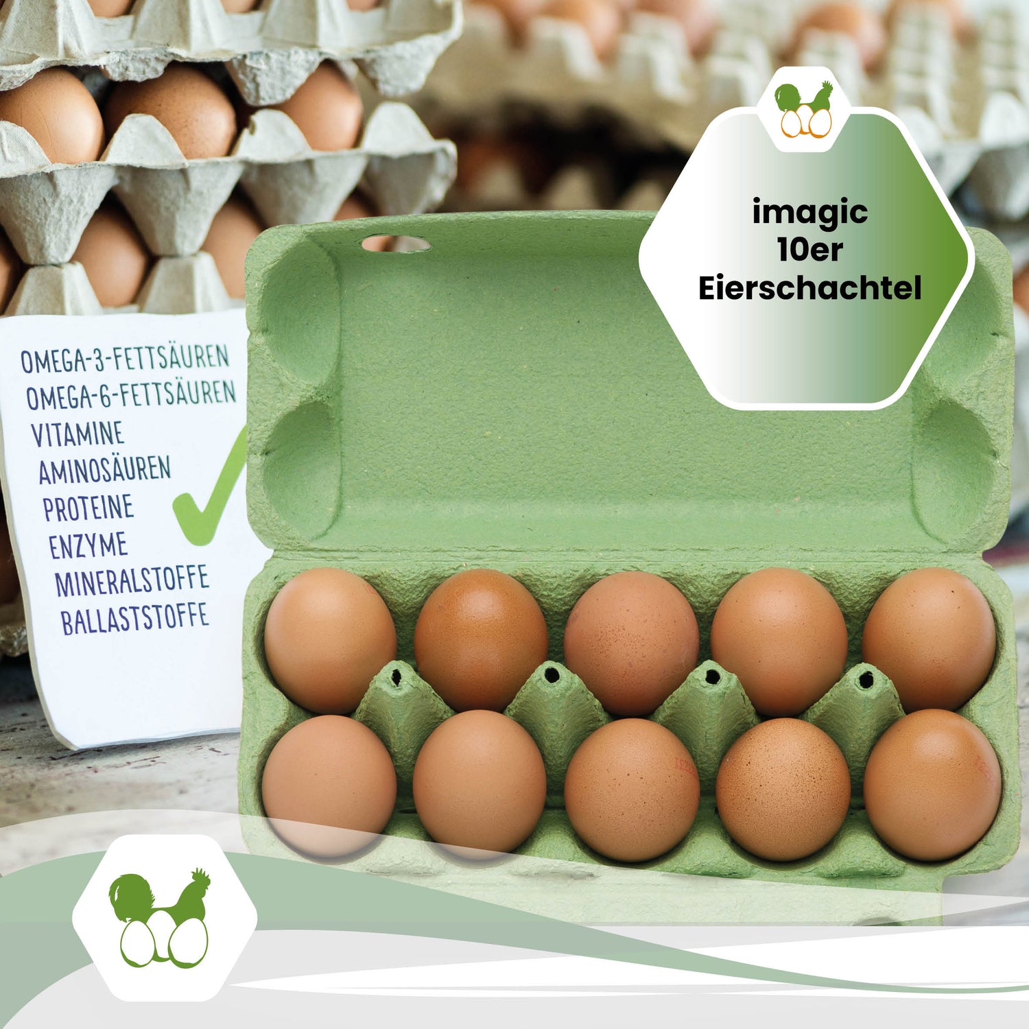 imagic 10er Eierschachteln, grün "imagic 10er Eierschachtel"
