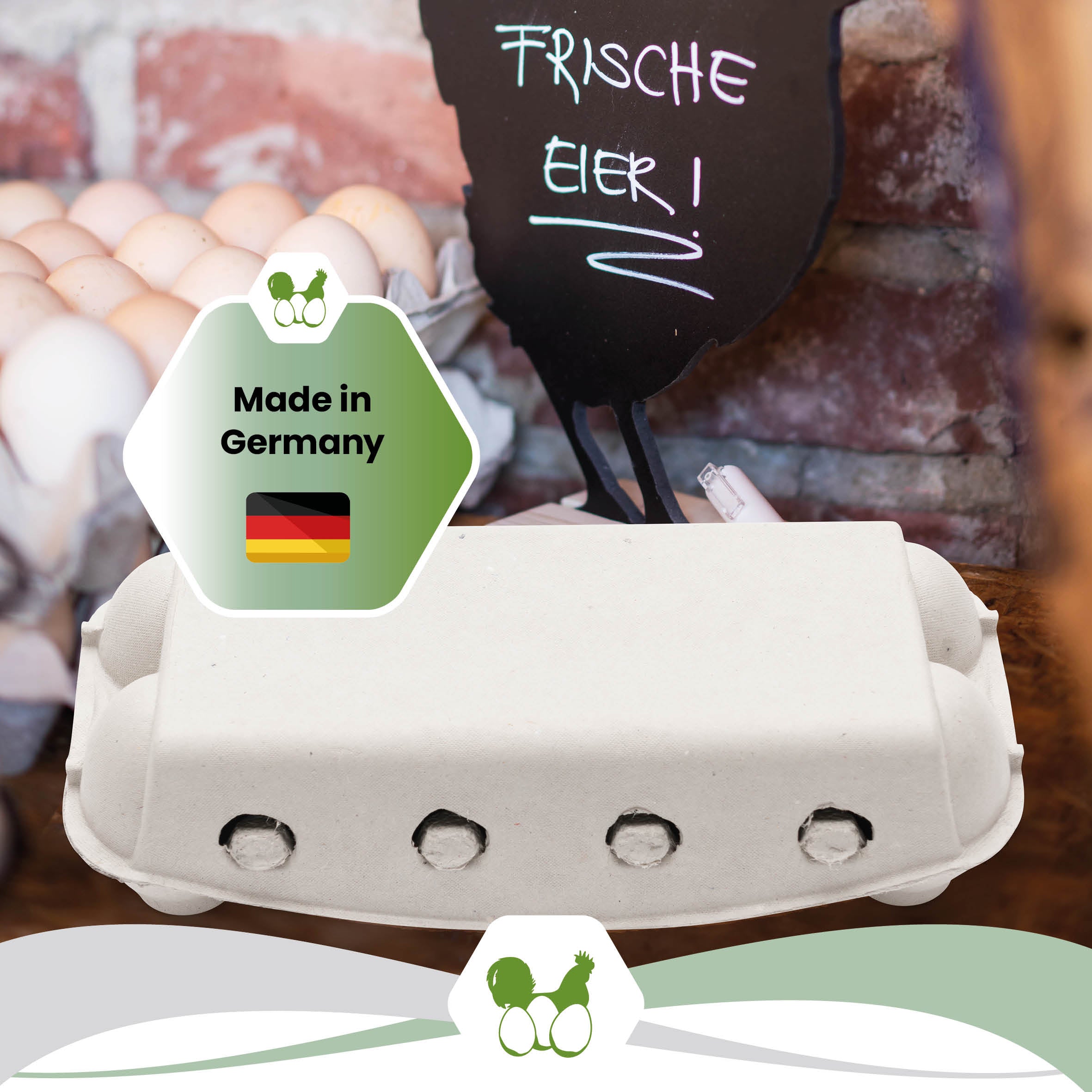 imagic Jumbo 10er Eierschachteln für XL Eier auf der Palette "Made in Germany"
