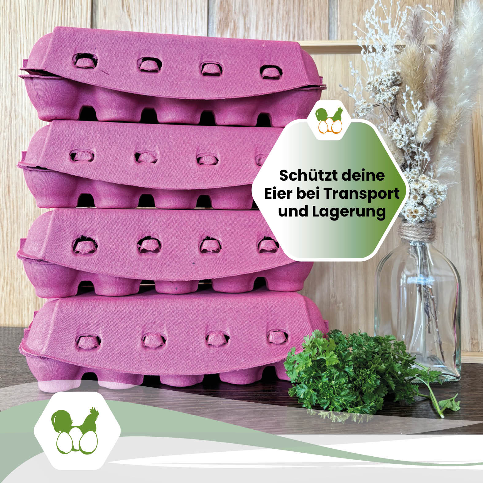 imagic2 in Pink "Schützt deine Eier bei Transport und Lagerung"