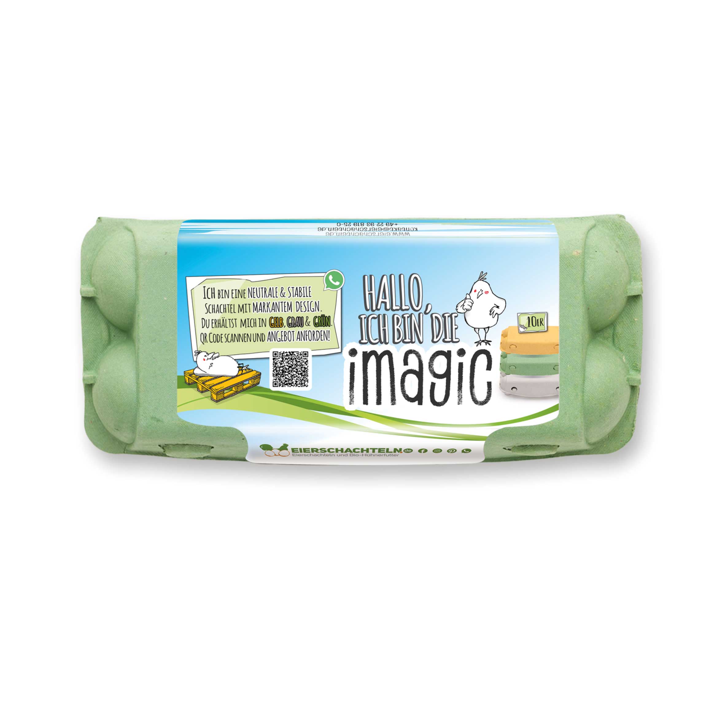 10er imagic Eierschachteln, grün