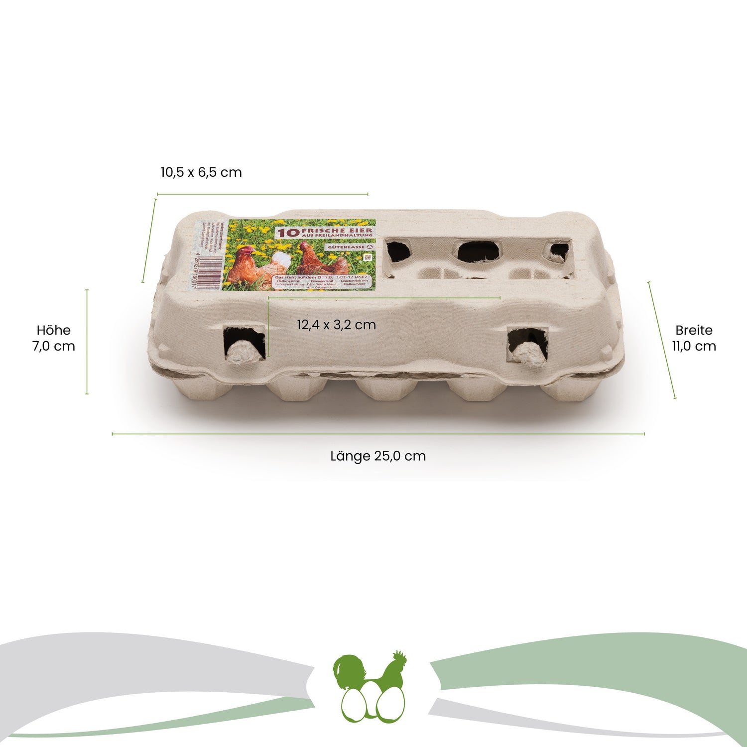 10er TopView Freiland Maße: "Breite 11,0 cm x Länge 25,0 cm x Höhe 7,0 cm" Deckel: "10,5 x 6,5 cm" Lasche: "12,4 x 3,2 cm"