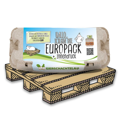 2800 Stück (Palette) 10er EuroPack mit individuellem Etikett + Innendruck inkl. Etikettengestaltung