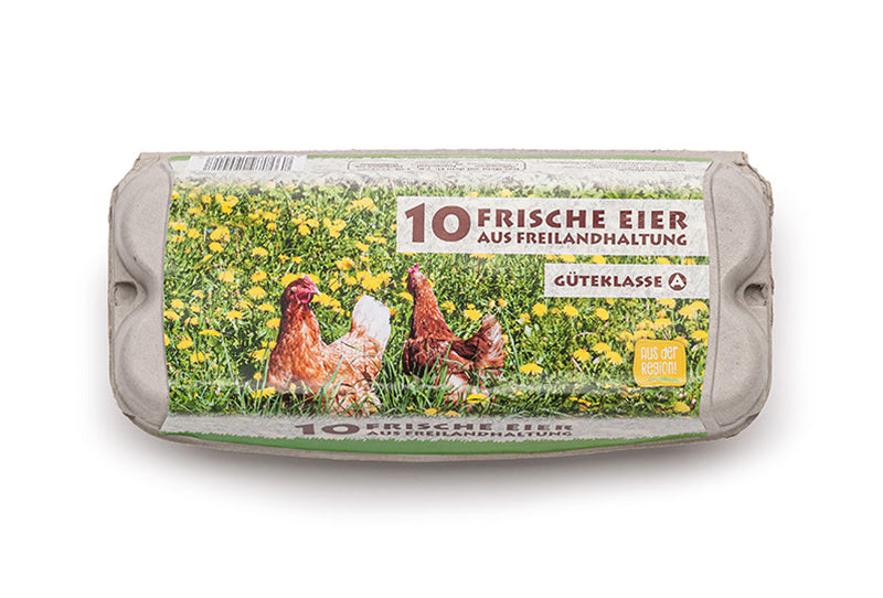 ComPac 10er Eierschachtel mit Etikett Freilandhaltung 1 Stück