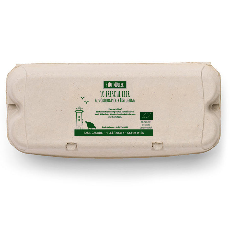 Stempel für Eierschachteln, 10er ComPac, grün