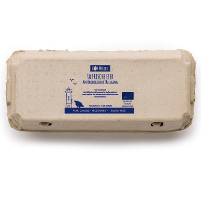 Stempel für Eierschachteln, 10er Ecopack, blau