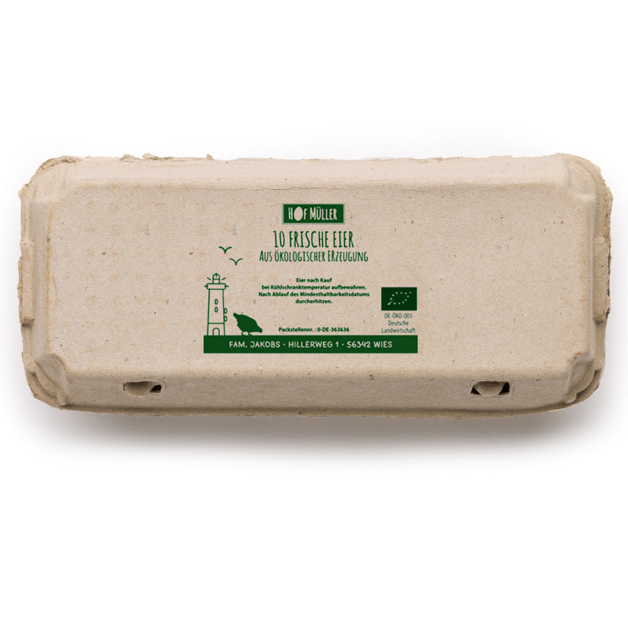 Stempel für Eierschachteln, 10er Ecopack, grün