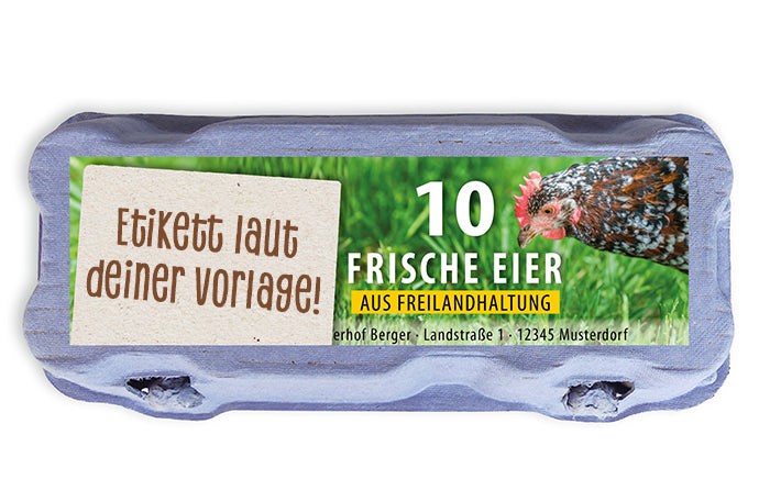 10er Eierschachtel-Etiketten laut deiner Druckvorlage