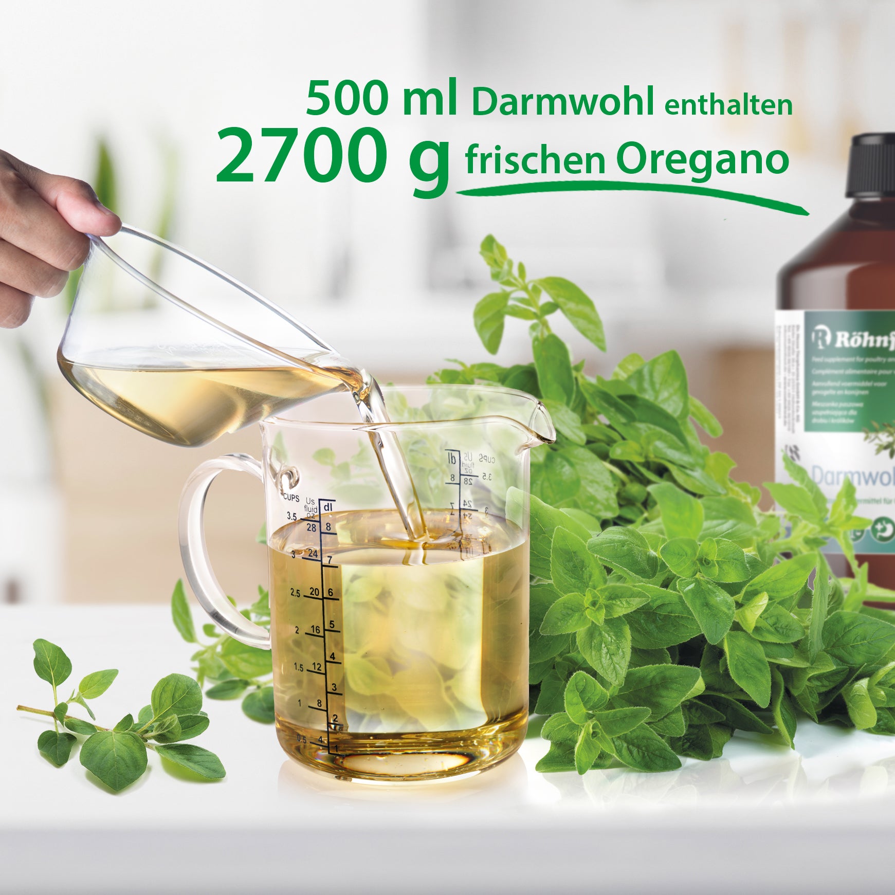 Darmwohl von Röhnfried "500 ml Darmwohl enthalten 2700 g frischen Oregano"