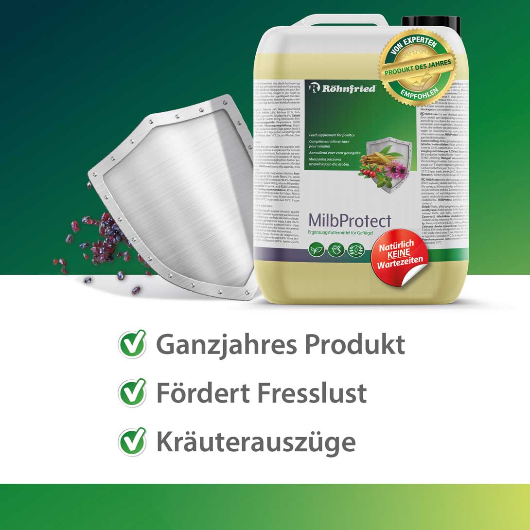 MilbProtect 5 Liter Kanister "Ganzjahres Produkt, Fördert Fresslust, Kräuterauszüge"