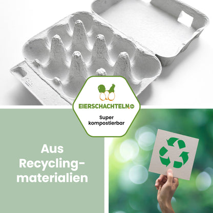 12er Wachteleierschachtel "Aus Recyclingmaterialien" 