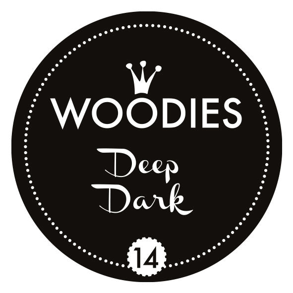 Stempelkissen-Dose für Woodies-Stempel Schwarz 