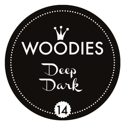 Stempelkissen-Dose für Woodies-Stempel Schwarz 