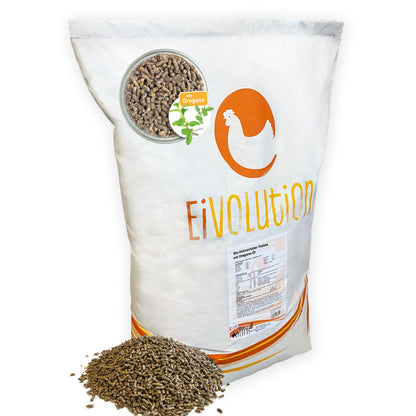 Bio Hühnerfutter Pellets mit Oregano-Kräutermix - Naturland zertifiziert