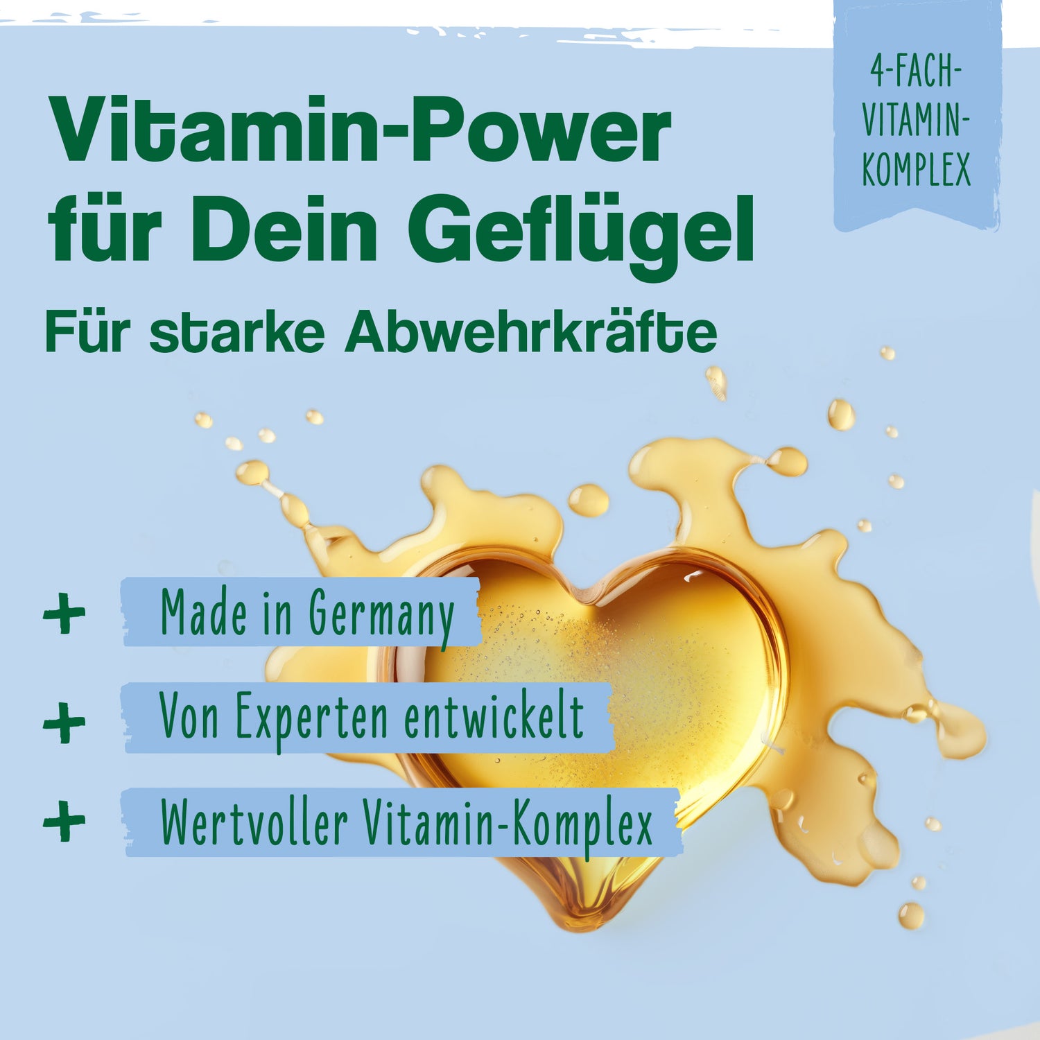 Hühner-Vitamin 4in1 – Vitaminkonzentrat mit Vitamin ADEC für starke Abwehrkräfte