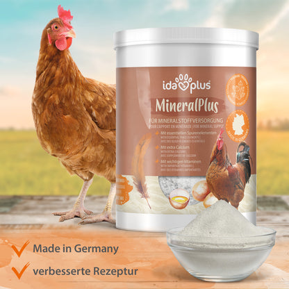 MineralPlus mit Kalzium für Hühner "Made in Germany, verbesserte Rezeptur"