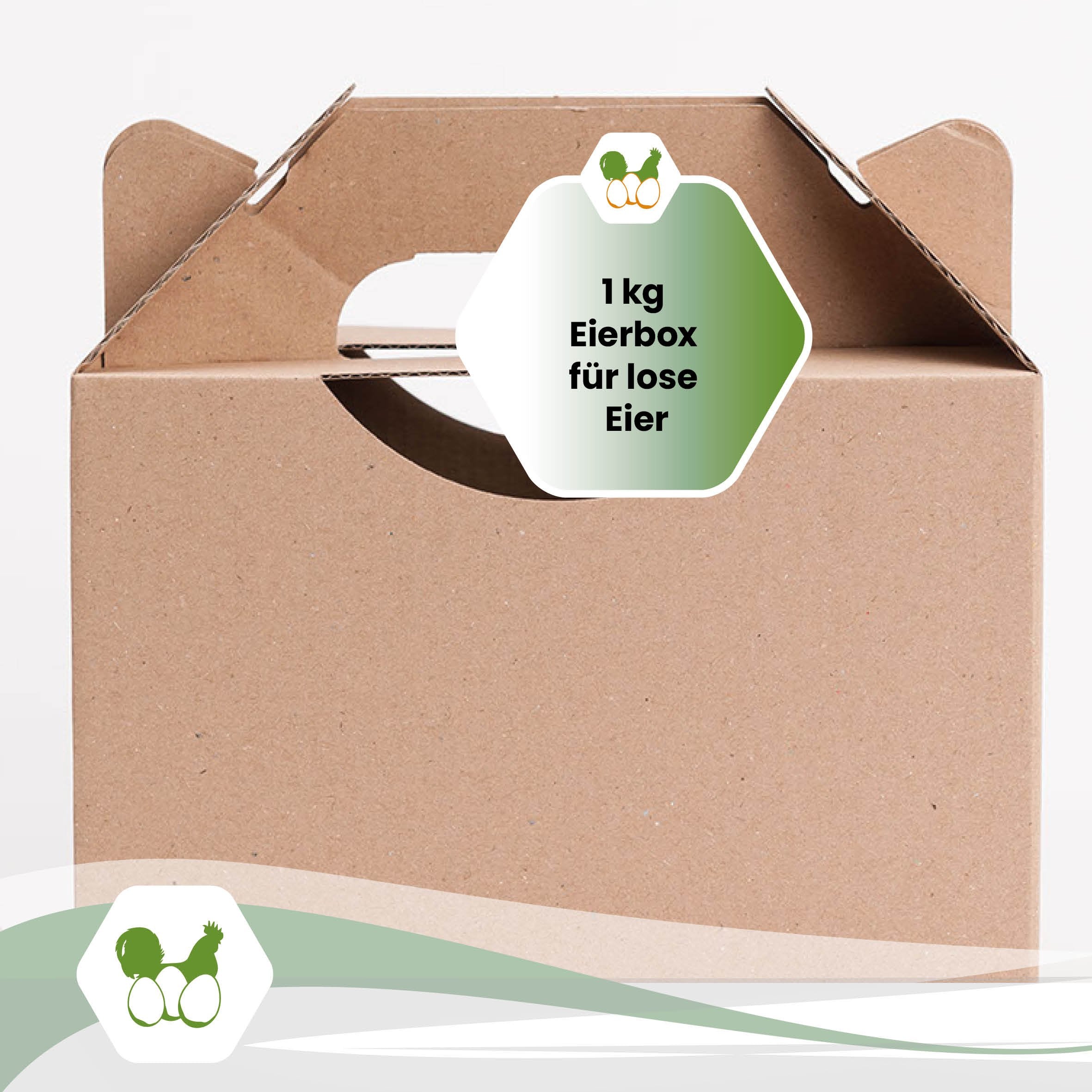 1 kg Eierbox neutral "1 kg Eierbox für lose Eier" 