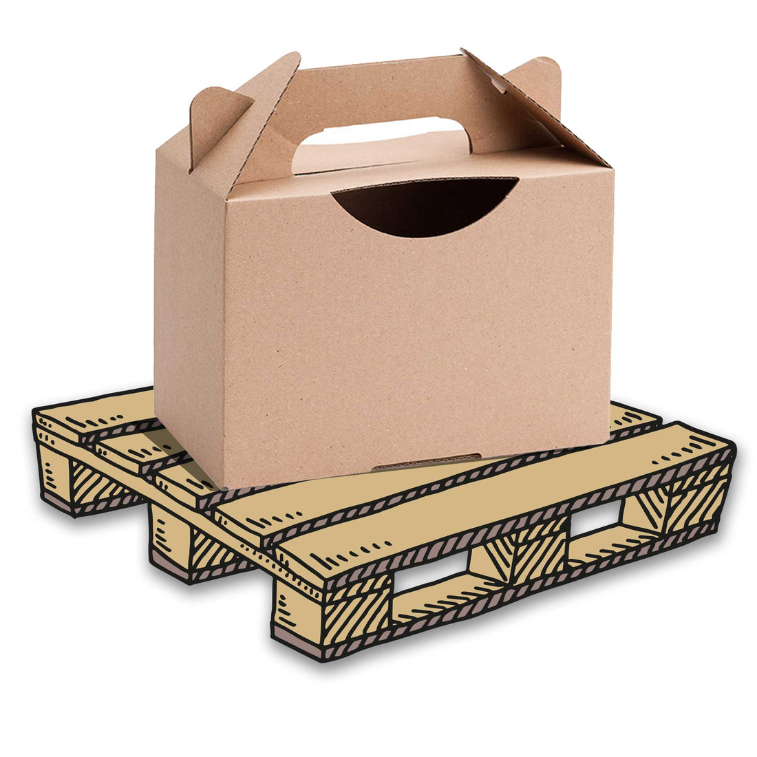 4760 Stück 1 kg Box ohne Etikett, auf Palette