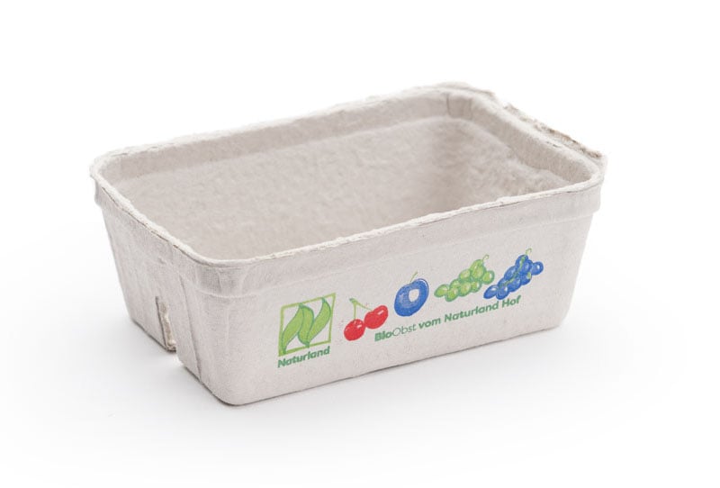 Beerenobstschalen 250 g "Naturland", schräg Rückseite