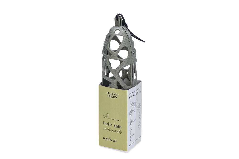 Futterhalter Sam Beeztees eco friendly, in der Verpackung
