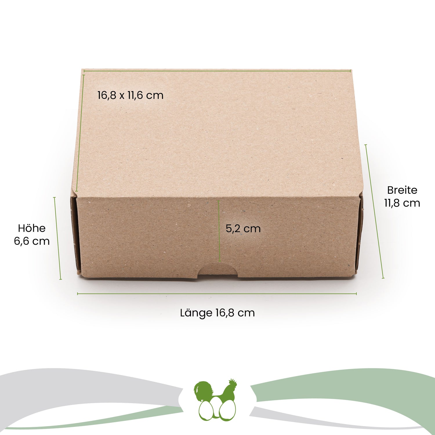 6er EckPack neutral Maße: "Breite 11,8 cm x Länge 16,8 cm x Höhe 6,6 cm" Deckel: "16,8 x 11,6 cm" Lasche: "5,2 cm"