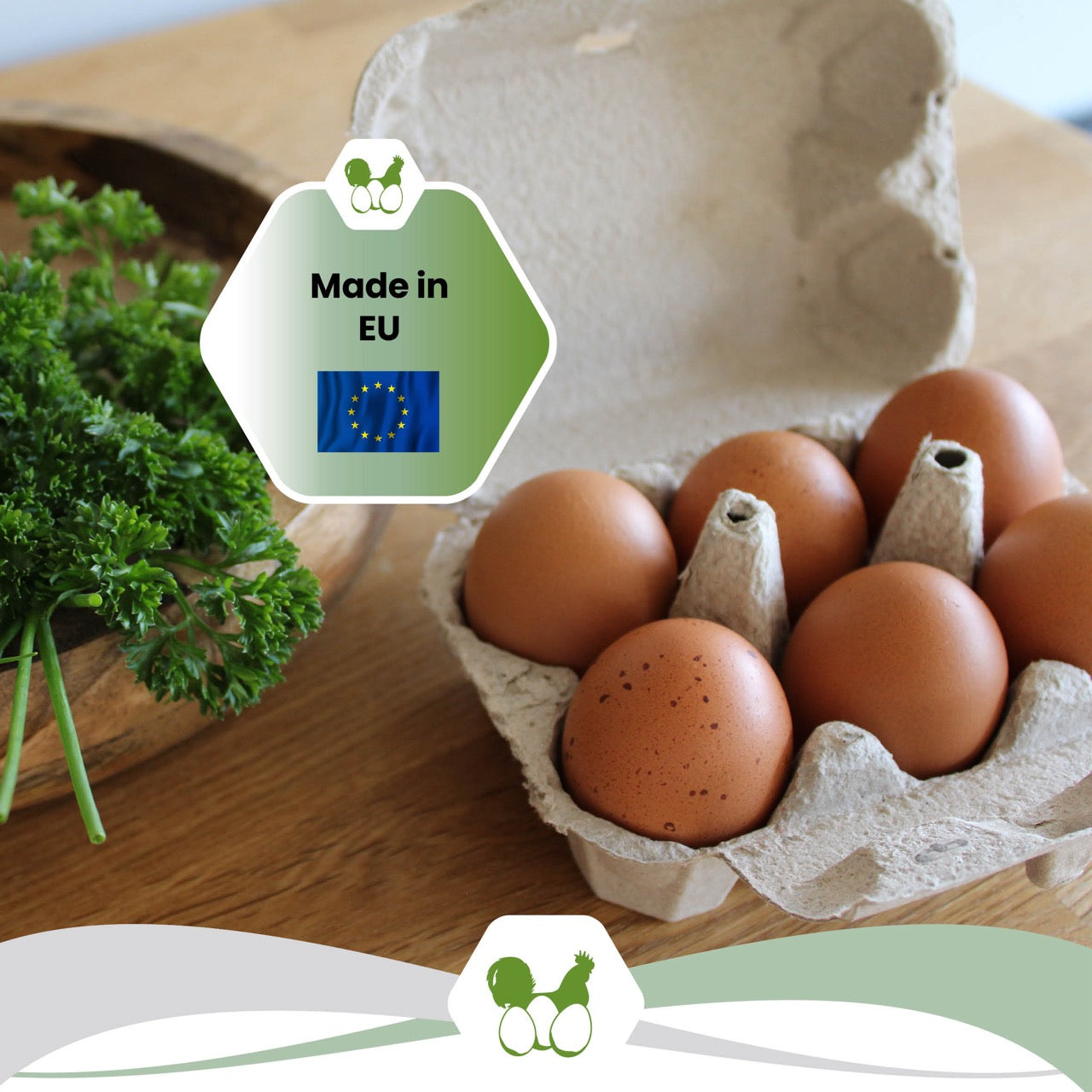 6er Eierschachtel EuroPack "Made in EU"