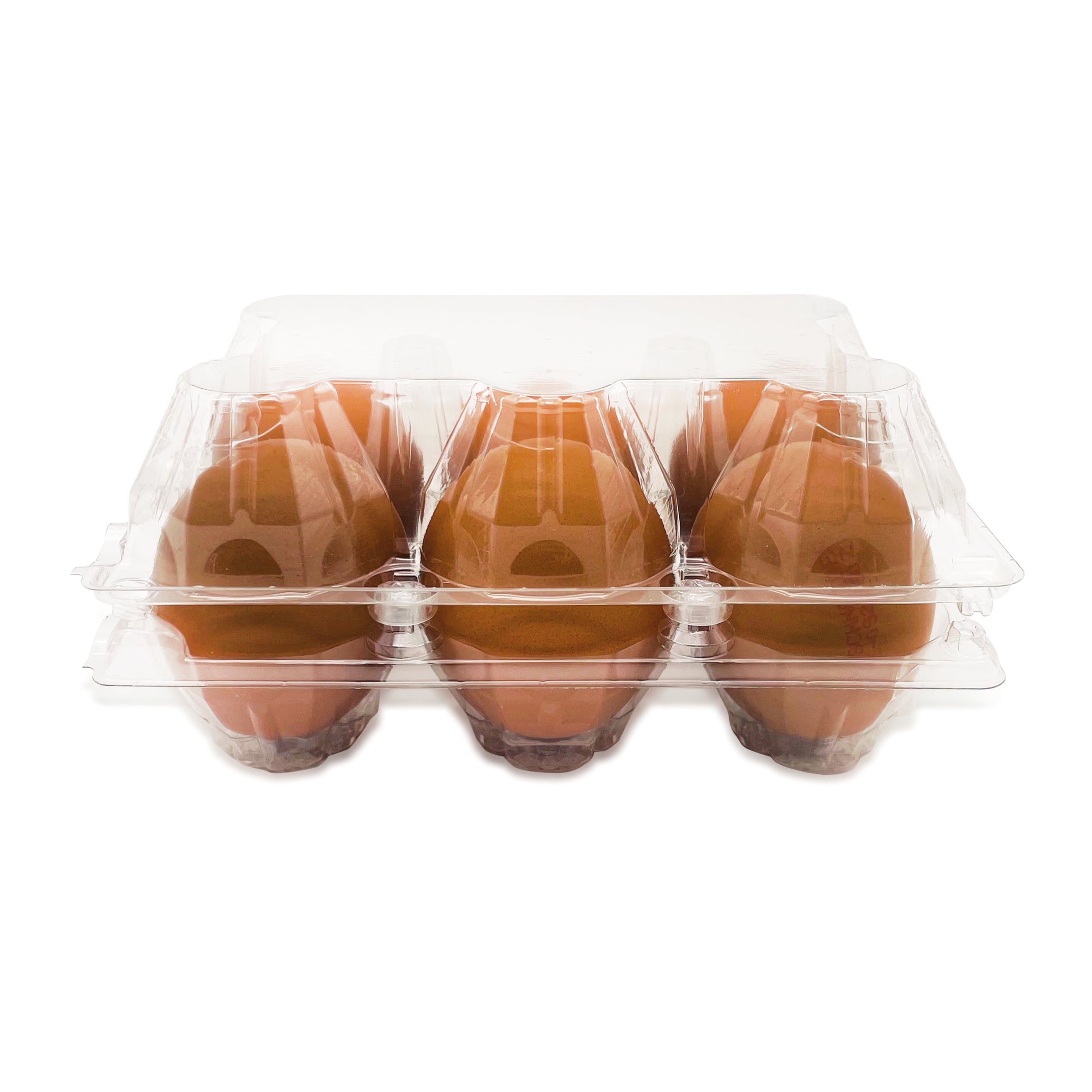 6er PET Eierverpackungen, transparent
