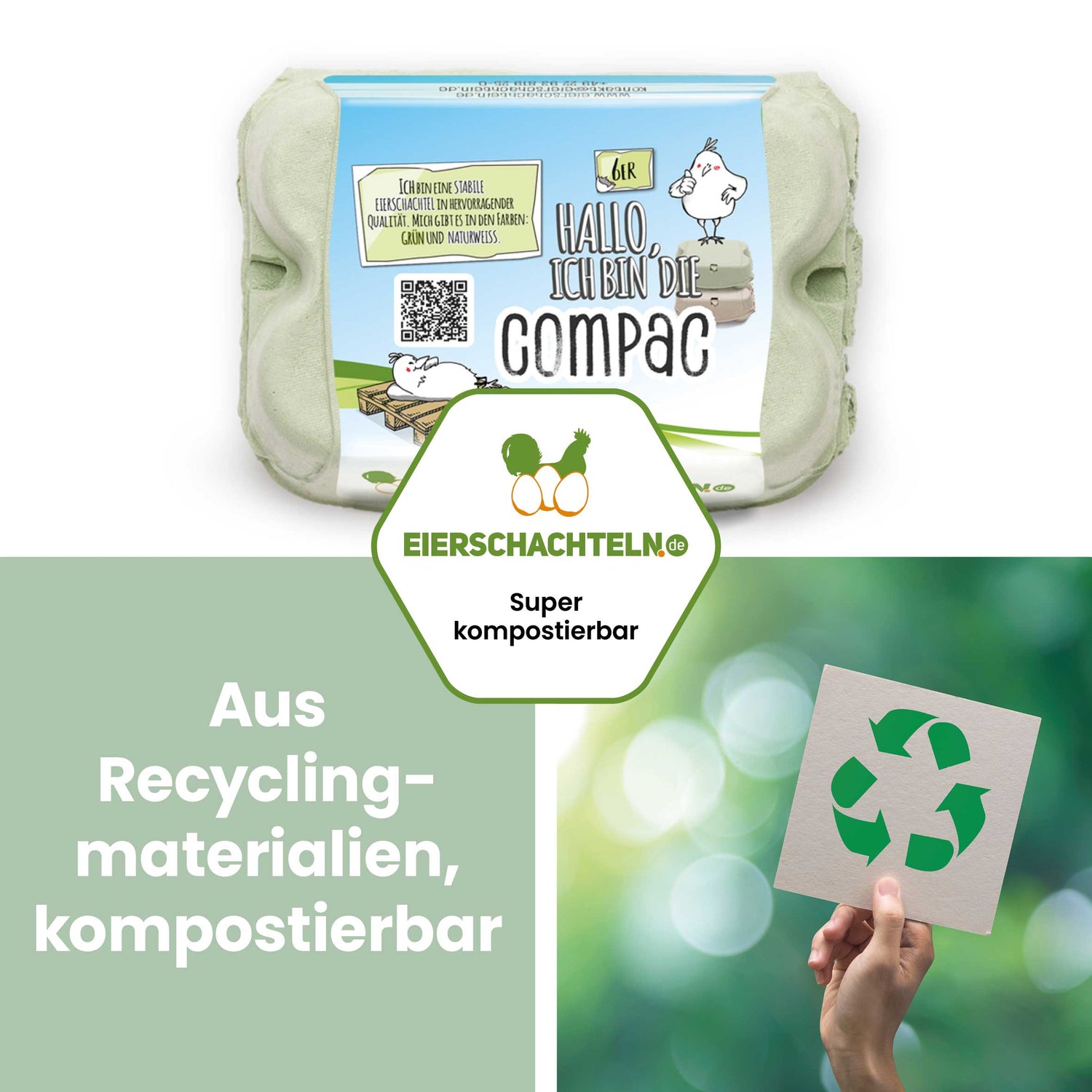 540 Stück 6er ComPac mit eigenem Etikett  - in zwei Farben