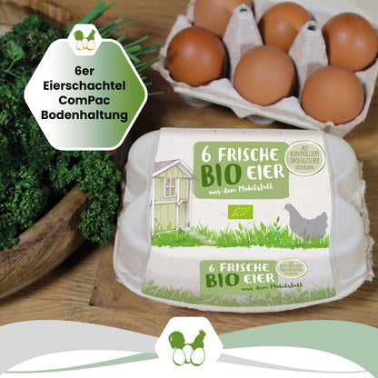 ComPac 6er Eierschachtel Bio-Mobilstall-Haltung 