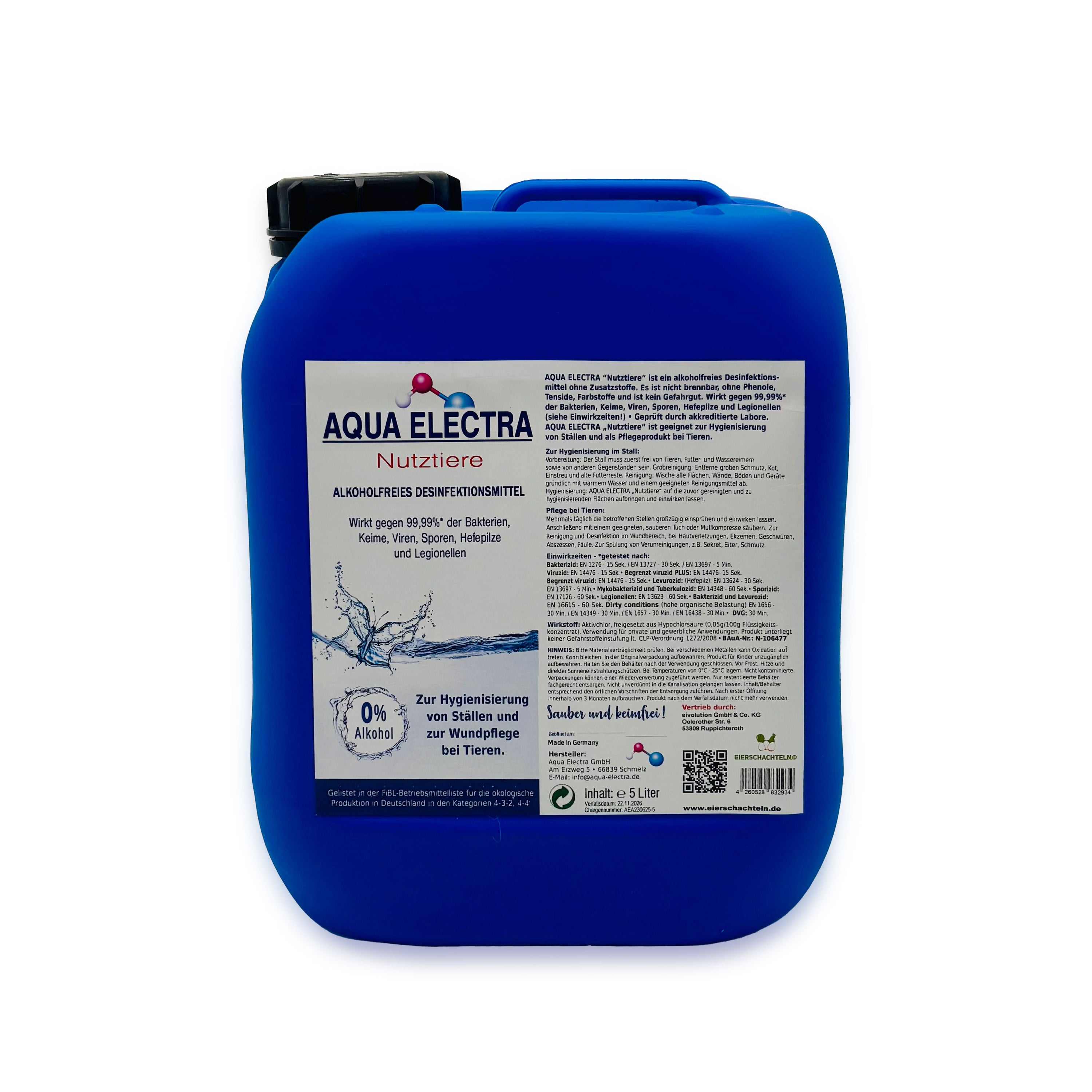 AQUA ELECTRA Nutztiere – Stallhygiene &amp; Wundpflege bei Tieren (alkoholfrei)