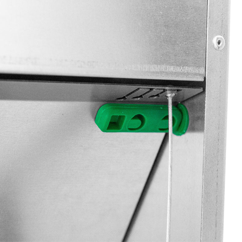 Futterautomat mit Trittklappe, Seilzug