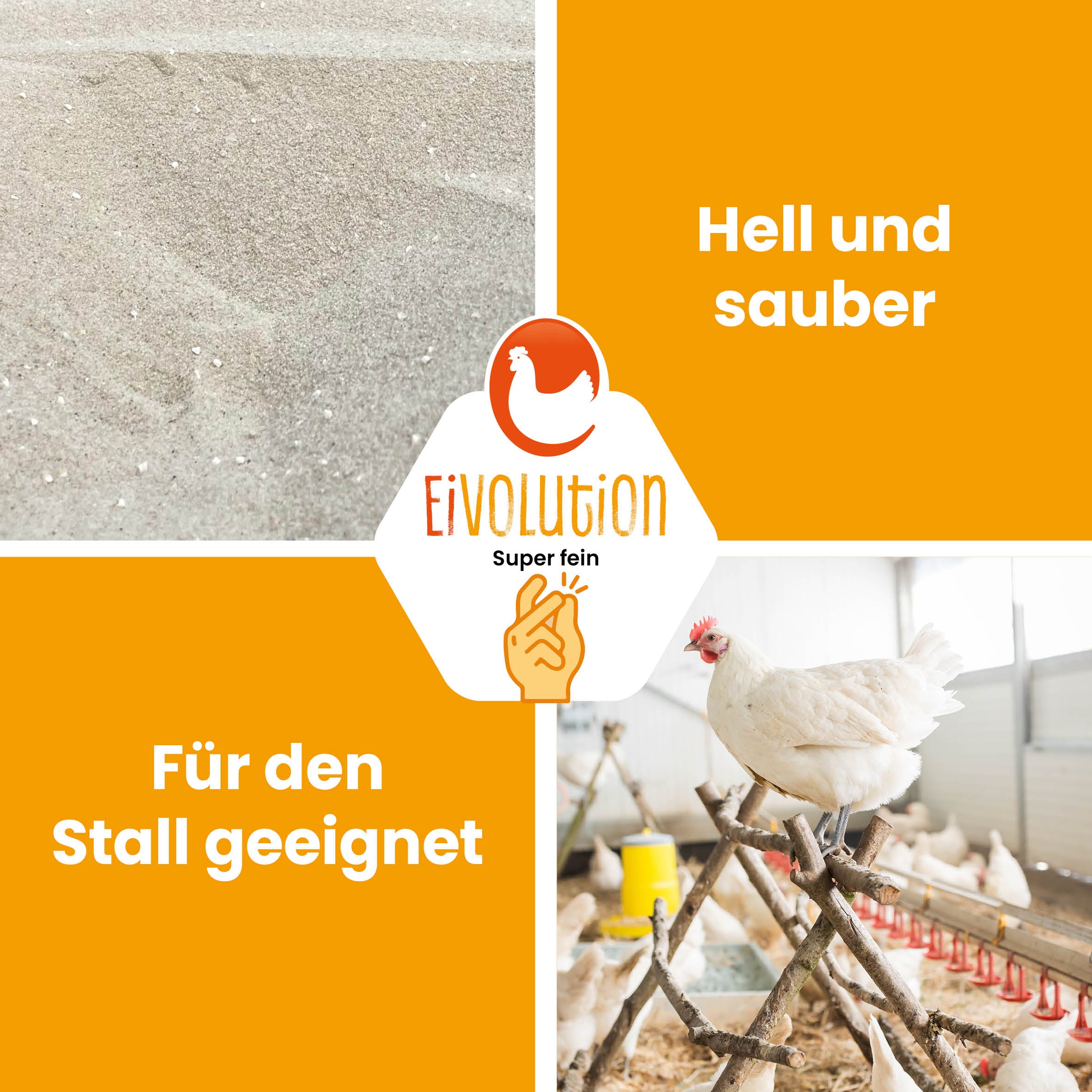 Badesand mit Anis "Hell und sauber für den Stall geeignet"