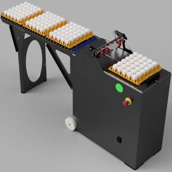 A8: SA Flex + Eierhordenablage mit Platz für 3 Eierhorden (trayshelf 3) + Stapelablage (stackshelf)