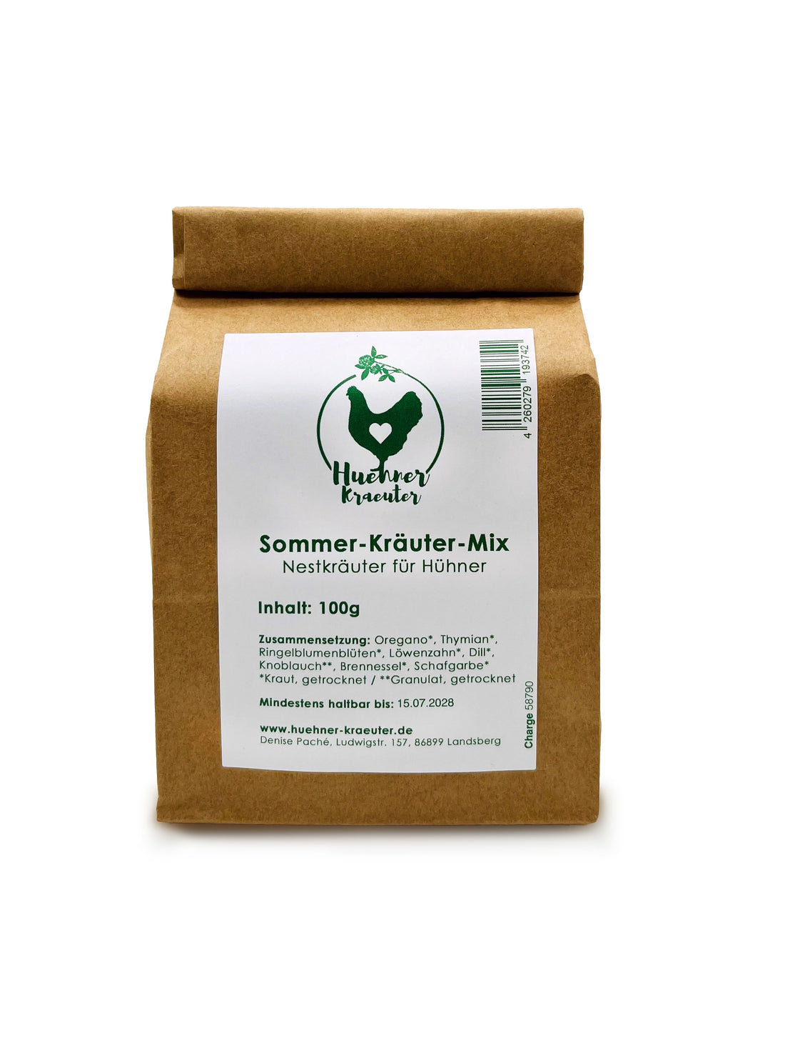 Kräutermischung für Hühner "Sommermischung", im Beutel