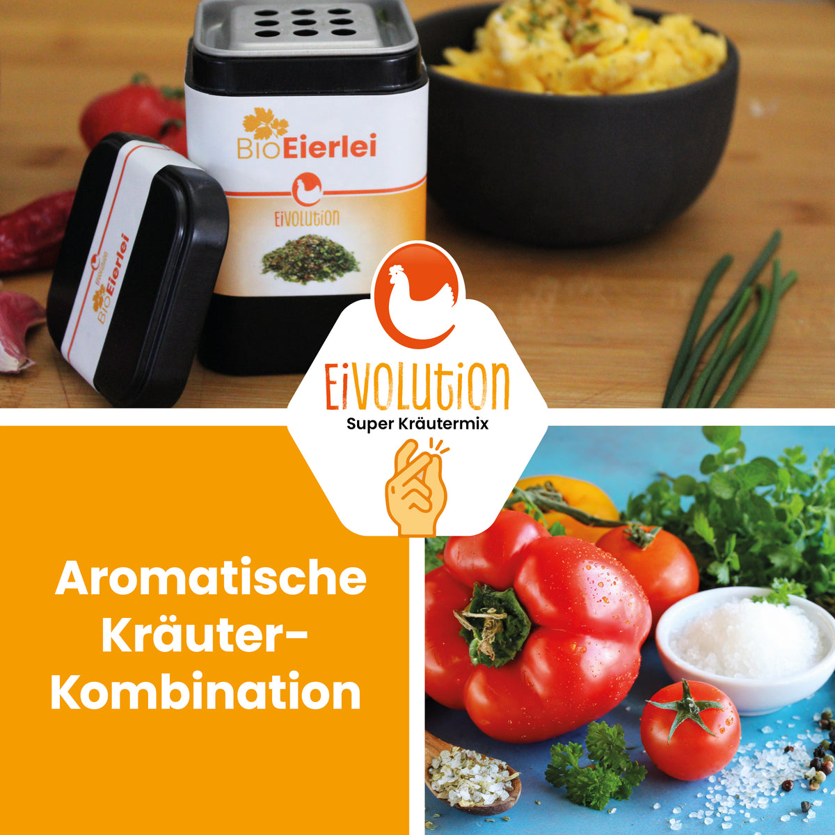 Bio Eierlei "Aromatische Kräuterkombination"