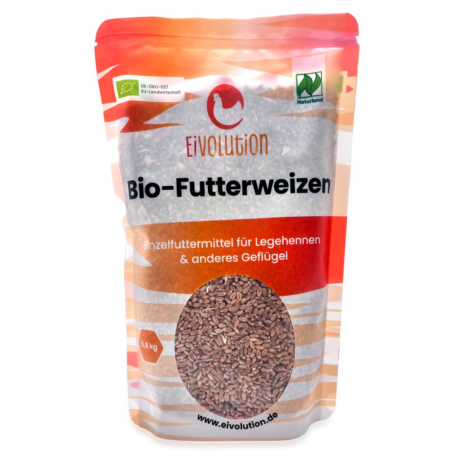Bio-Futterweizen - Naturland zertifiziert, im 0,8 kg Beutel