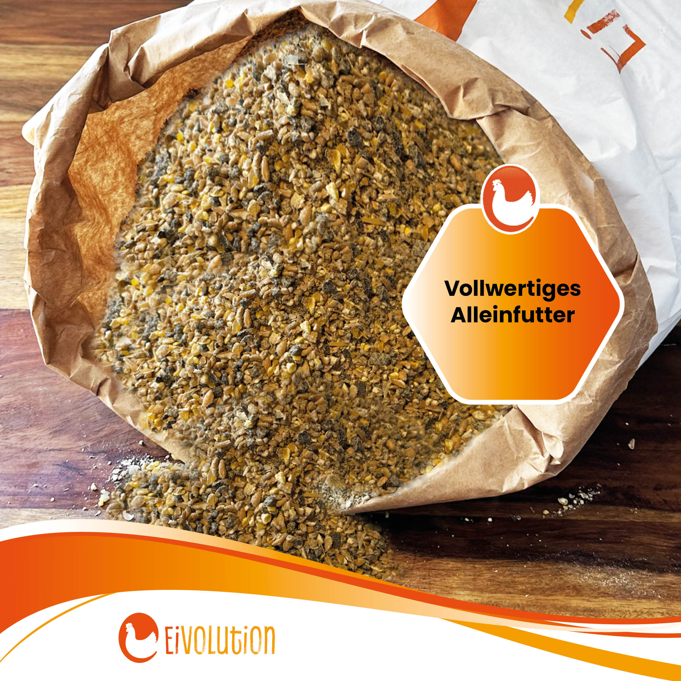 Bio Hühnerfutter Mehl "Vollwertiges Alleinfutter" 