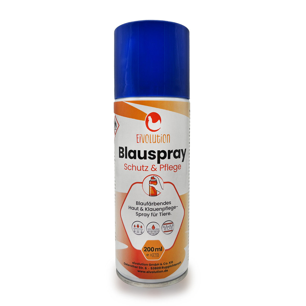 Blauspray für Hühner u. a. Tiere, Sprühdose 