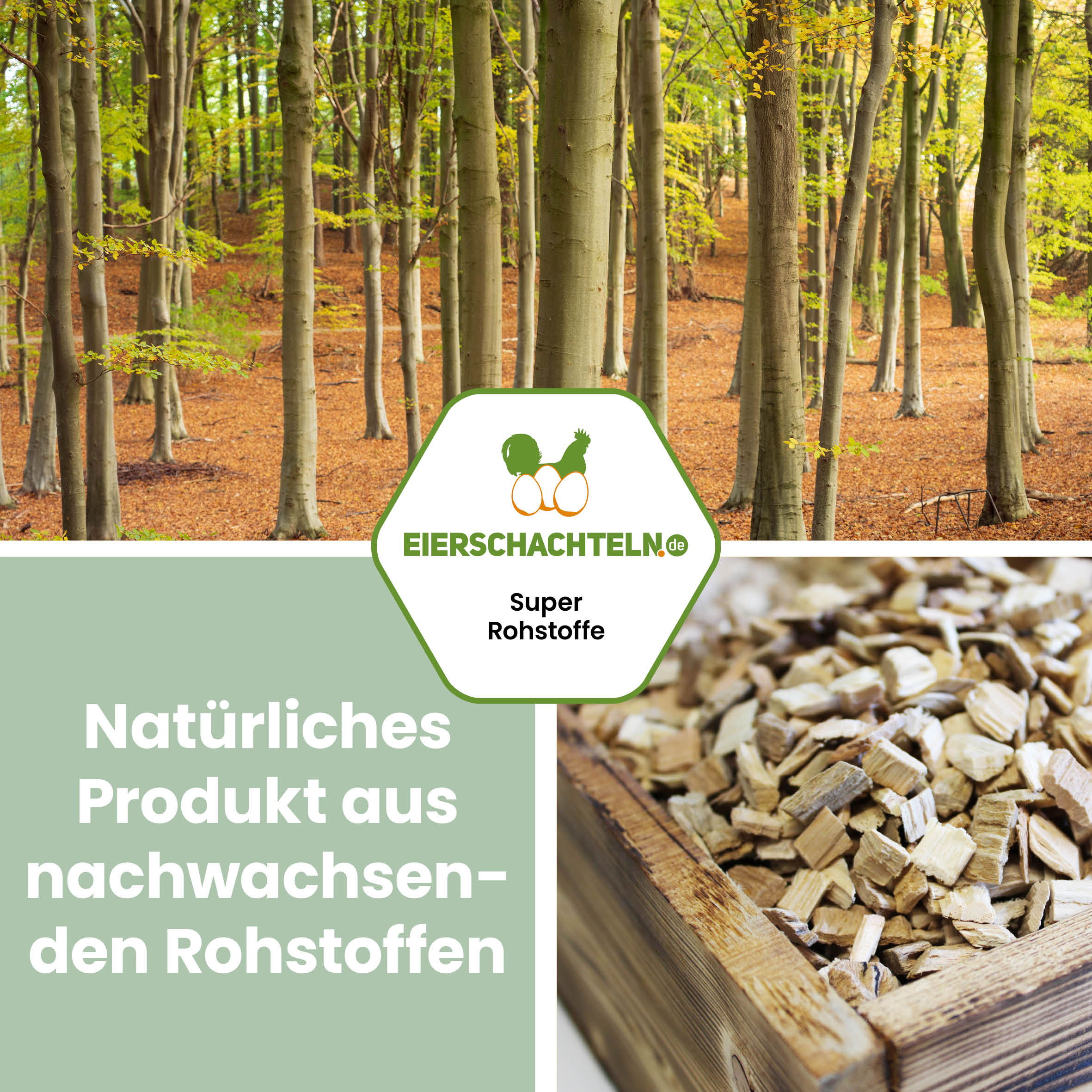 Buchenhack Einstreu für Stall &amp; Voliere - 5 oder 15 kg
