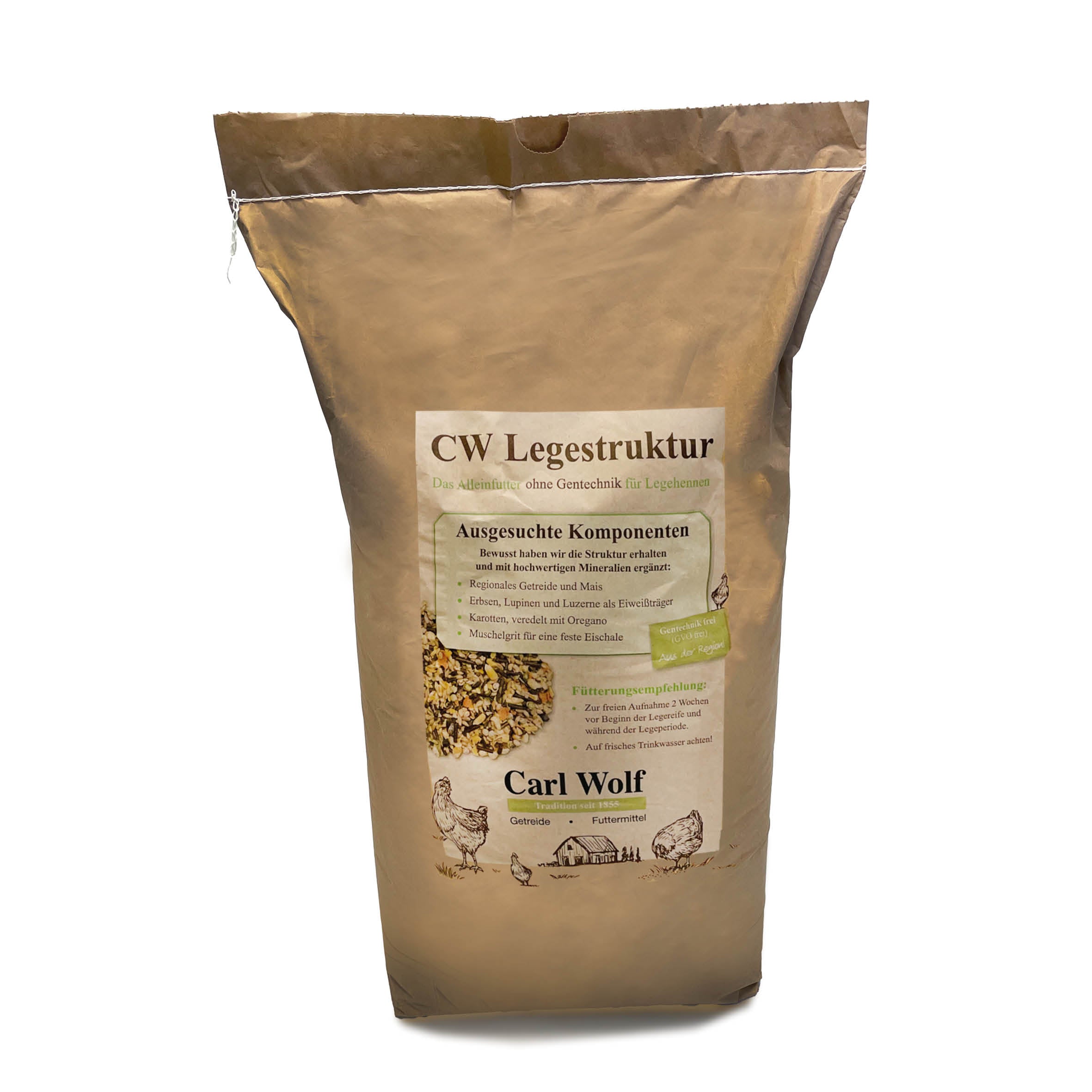 Carl Wolf Legestruktur - Alleinfuttermittel für Legehennen, 20 kg 