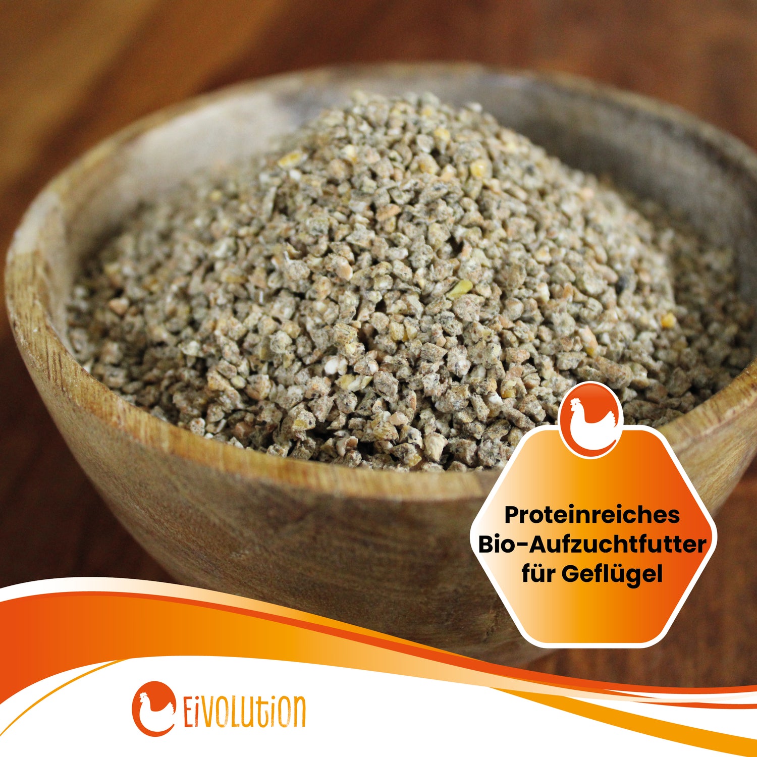 Proteinreiches Bio-Aufzuchtfutter "Proteinreiches Bio-Aufzuchtfutter für Geflügel"