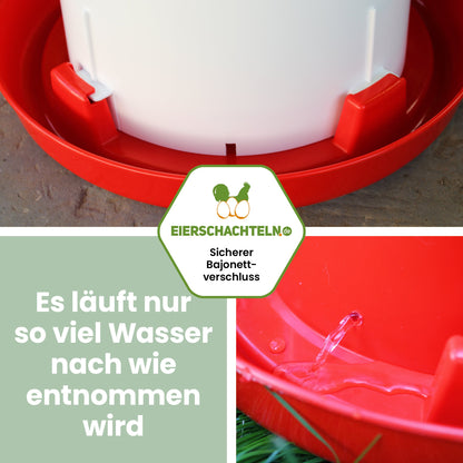 Doppelzylindertränke "Es läuft nur so viel Wasser nach wie entnommen wird"