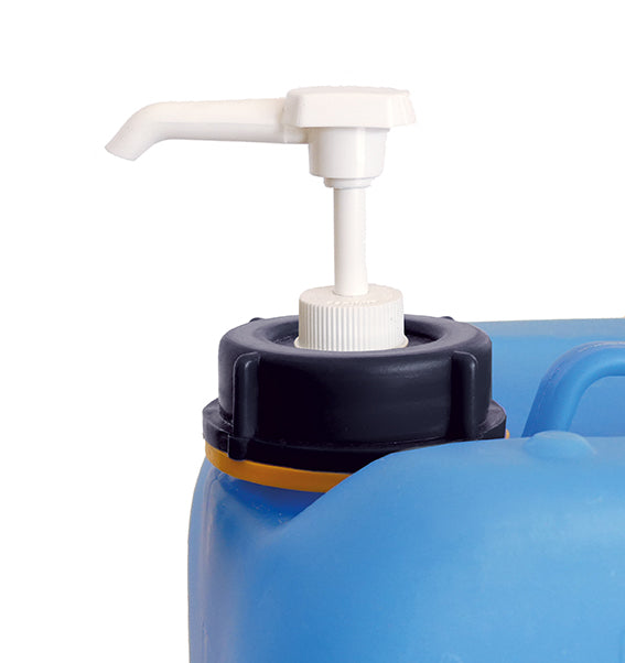 Dosto Wasserdesinfektion DF 3000 5 Liter Kanister, mit Kanisterpumpe Nahaufnahme