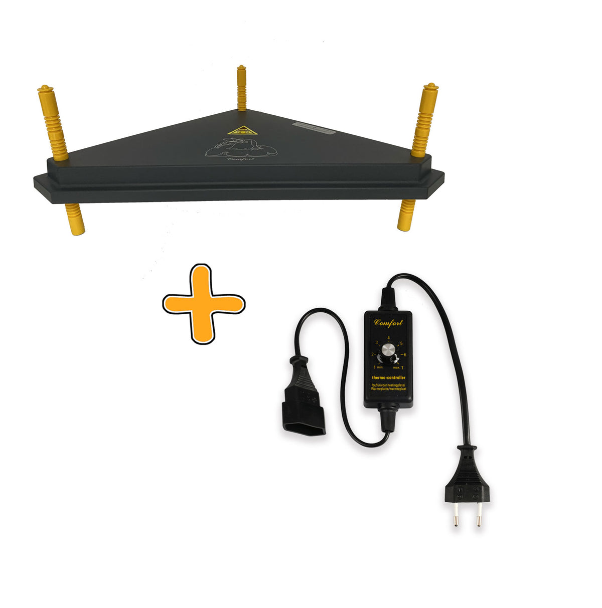 Kükenwärmeplatte Dreieck 40cm mit Dimmer 