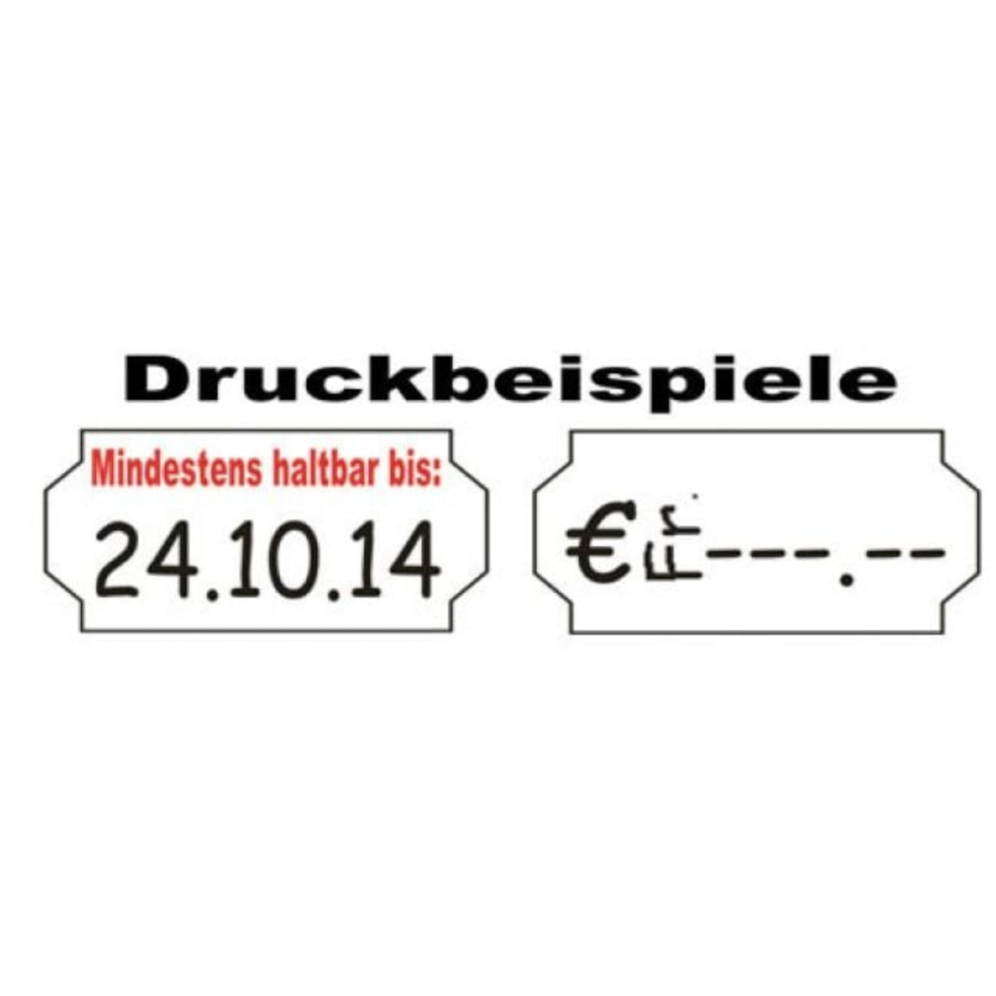 Druckbeispiele Etiketten Preisauszeichner Jolly